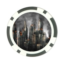 Armageddon Disaster Destruction War Poker Chip Card Guard by Celenk