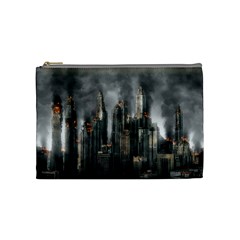 Armageddon Disaster Destruction War Cosmetic Bag (medium)  by Celenk