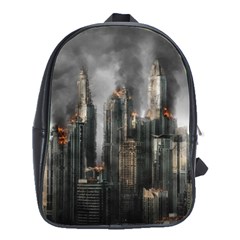 Armageddon Disaster Destruction War School Bag (large) by Celenk