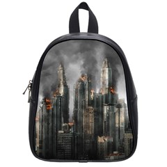 Armageddon Disaster Destruction War School Bag (small) by Celenk