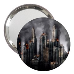 Armageddon Disaster Destruction War 3  Handbag Mirrors by Celenk