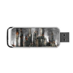 Armageddon Disaster Destruction War Portable Usb Flash (one Side) by Celenk