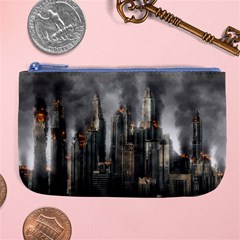 Armageddon Disaster Destruction War Large Coin Purse by Celenk