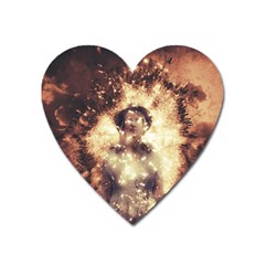 Science Fiction Teleportation Heart Magnet by Celenk