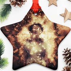 Science Fiction Teleportation Star Ornament (Two Sides)