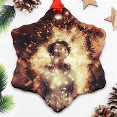 Science Fiction Teleportation Ornament (Snowflake)