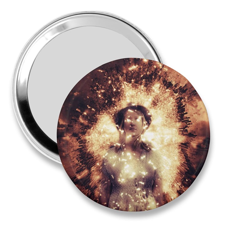 Science Fiction Teleportation 3  Handbag Mirrors