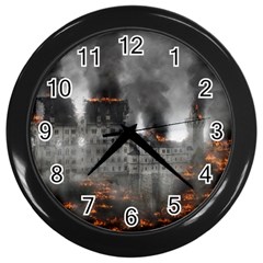 Destruction War Conflict Explosive Wall Clocks (black) by Celenk