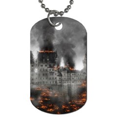 Destruction War Conflict Explosive Dog Tag (one Side) by Celenk