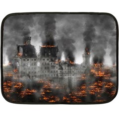 Destruction War Conflict Explosive Double Sided Fleece Blanket (mini)  by Celenk