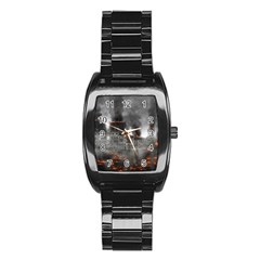 Destruction War Conflict Explosive Stainless Steel Barrel Watch by Celenk