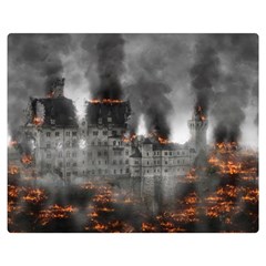 Destruction War Conflict Explosive Double Sided Flano Blanket (medium)  by Celenk