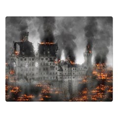 Destruction War Conflict Explosive Double Sided Flano Blanket (large)  by Celenk