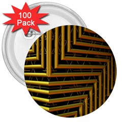 Modern Art Sculpture Architecture 3  Buttons (100 Pack)  by Celenk