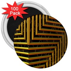 Modern Art Sculpture Architecture 3  Magnets (100 Pack) by Celenk