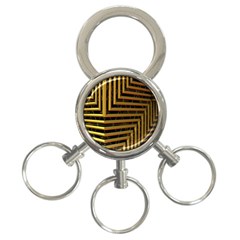 Modern Art Sculpture Architecture 3-ring Key Chains by Celenk