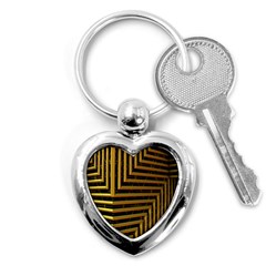 Modern Art Sculpture Architecture Key Chains (heart)  by Celenk