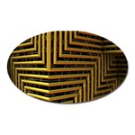 Modern Art Sculpture Architecture Oval Magnet Front