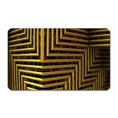 Modern Art Sculpture Architecture Magnet (rectangular) by Celenk