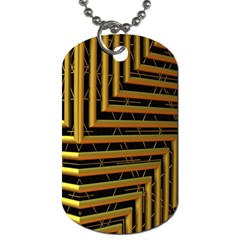 Modern Art Sculpture Architecture Dog Tag (one Side) by Celenk