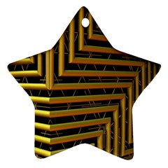 Modern Art Sculpture Architecture Star Ornament (two Sides) by Celenk