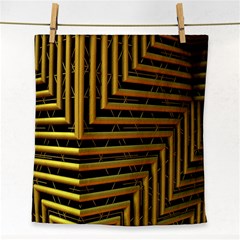 Modern Art Sculpture Architecture Face Towel by Celenk