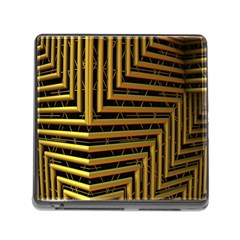 Modern Art Sculpture Architecture Memory Card Reader (square) by Celenk