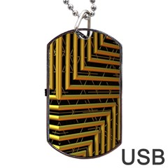 Modern Art Sculpture Architecture Dog Tag Usb Flash (one Side) by Celenk