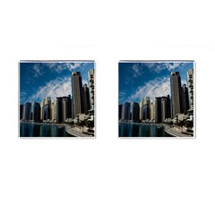 Skyscraper City Architecture Urban Cufflinks (square) by Celenk