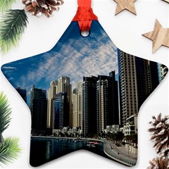 Skyscraper City Architecture Urban Star Ornament (two Sides) by Celenk