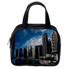 Skyscraper City Architecture Urban Classic Handbags (one Side) by Celenk