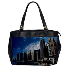 Skyscraper City Architecture Urban Office Handbags by Celenk