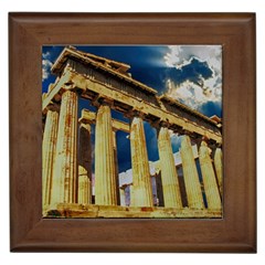 Athens Greece Ancient Architecture Framed Tiles