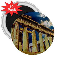 Athens Greece Ancient Architecture 3  Magnets (10 pack) 