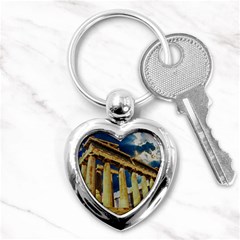 Athens Greece Ancient Architecture Key Chains (heart)  by Celenk