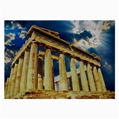 Athens Greece Ancient Architecture Large Glasses Cloth