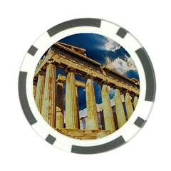 Athens Greece Ancient Architecture Poker Chip Card Guard