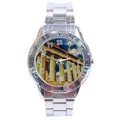 Athens Greece Ancient Architecture Stainless Steel Analogue Watch