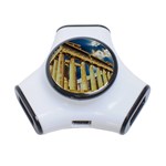 Athens Greece Ancient Architecture 3-Port USB Hub Front