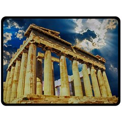 Athens Greece Ancient Architecture Double Sided Fleece Blanket (Large) 