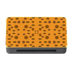 Brown Circle Pattern On Yellow Memory Card Reader With Cf by BrightVibesDesign