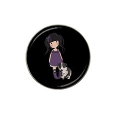 Dolly Girl And Dog Hat Clip Ball Marker (4 Pack)