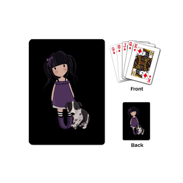 Dolly girl and dog Playing Cards (Mini) 