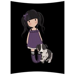 Dolly Girl And Dog Back Support Cushion by Valentinaart