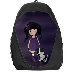 Dolly Girl And Dog Backpack Bag by Valentinaart