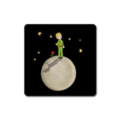 The Little Prince Square Magnet by Valentinaart