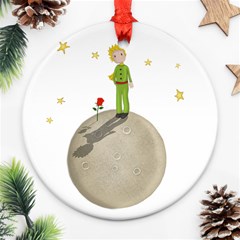 The Little Prince Round Ornament (two Sides) by Valentinaart