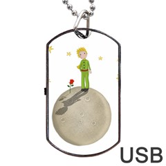 The Little Prince Dog Tag Usb Flash (two Sides) by Valentinaart