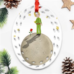 The Little Prince Oval Filigree Ornament (two Sides) by Valentinaart