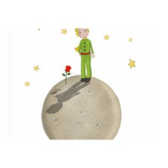 The Little Prince Double Sided Flano Blanket (mini)  by Valentinaart